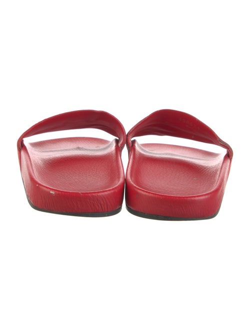 Balenciaga Leather Printed Slides