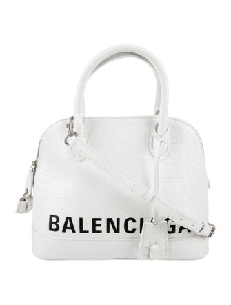 Balenciaga Embossed Leather Ville Small