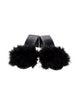 Balenciaga Ostrich Feather Slides