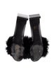 Balenciaga Ostrich Feather Slides