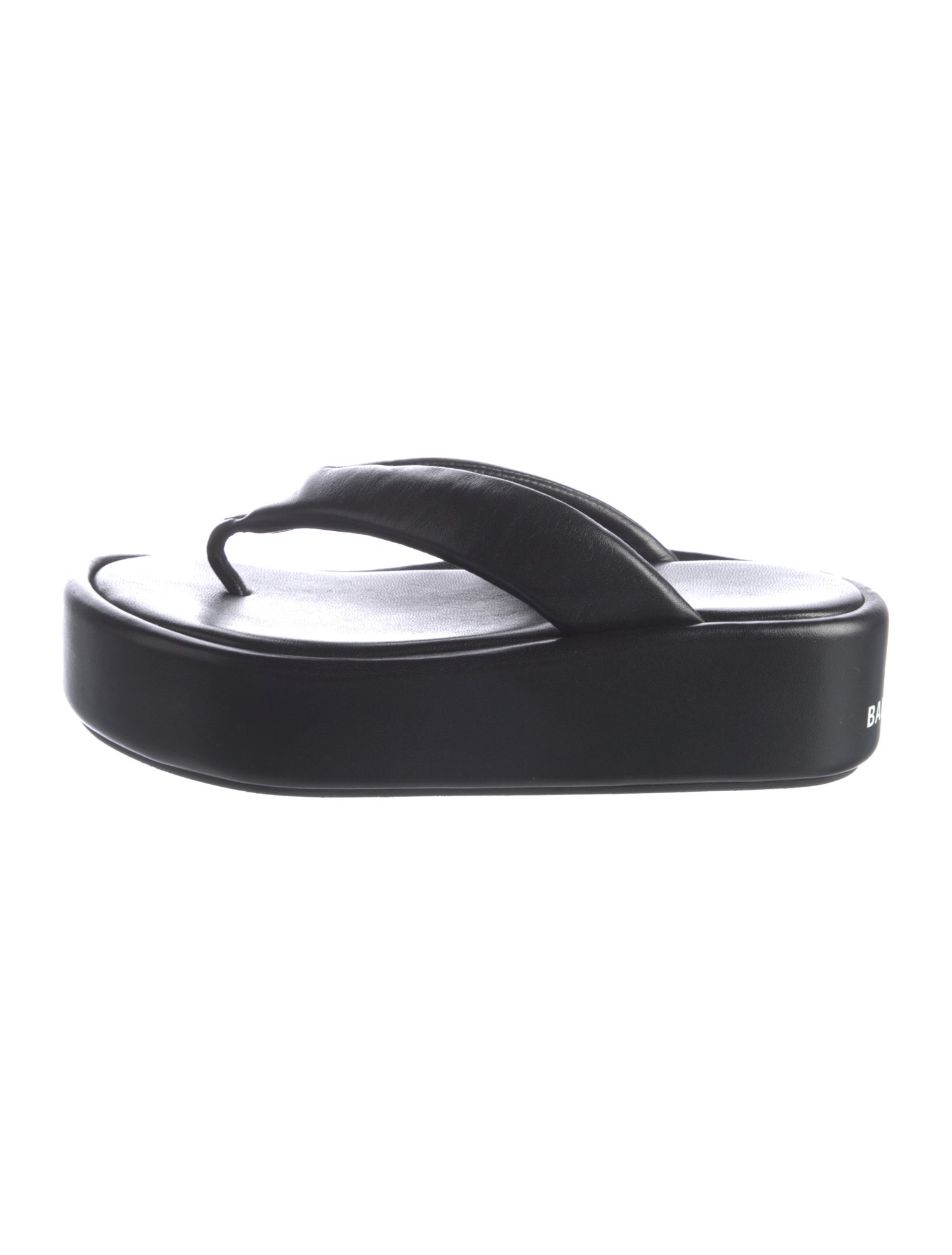 Balenciaga Leather Flip Flops