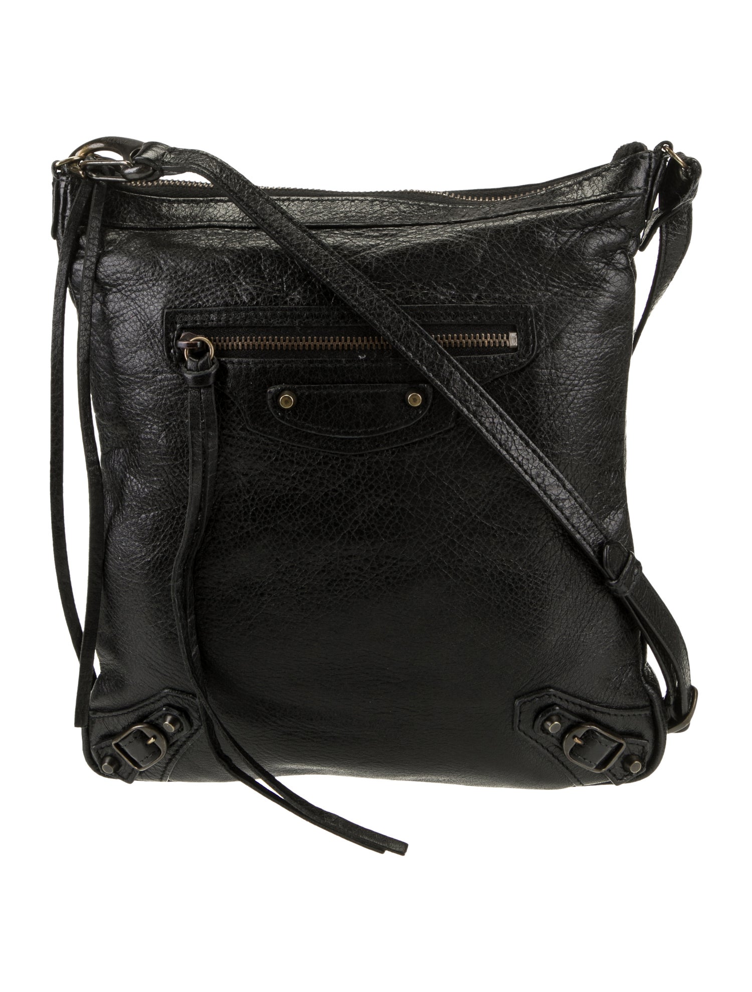 Balenciaga Lambskin Motocross Classic Flat