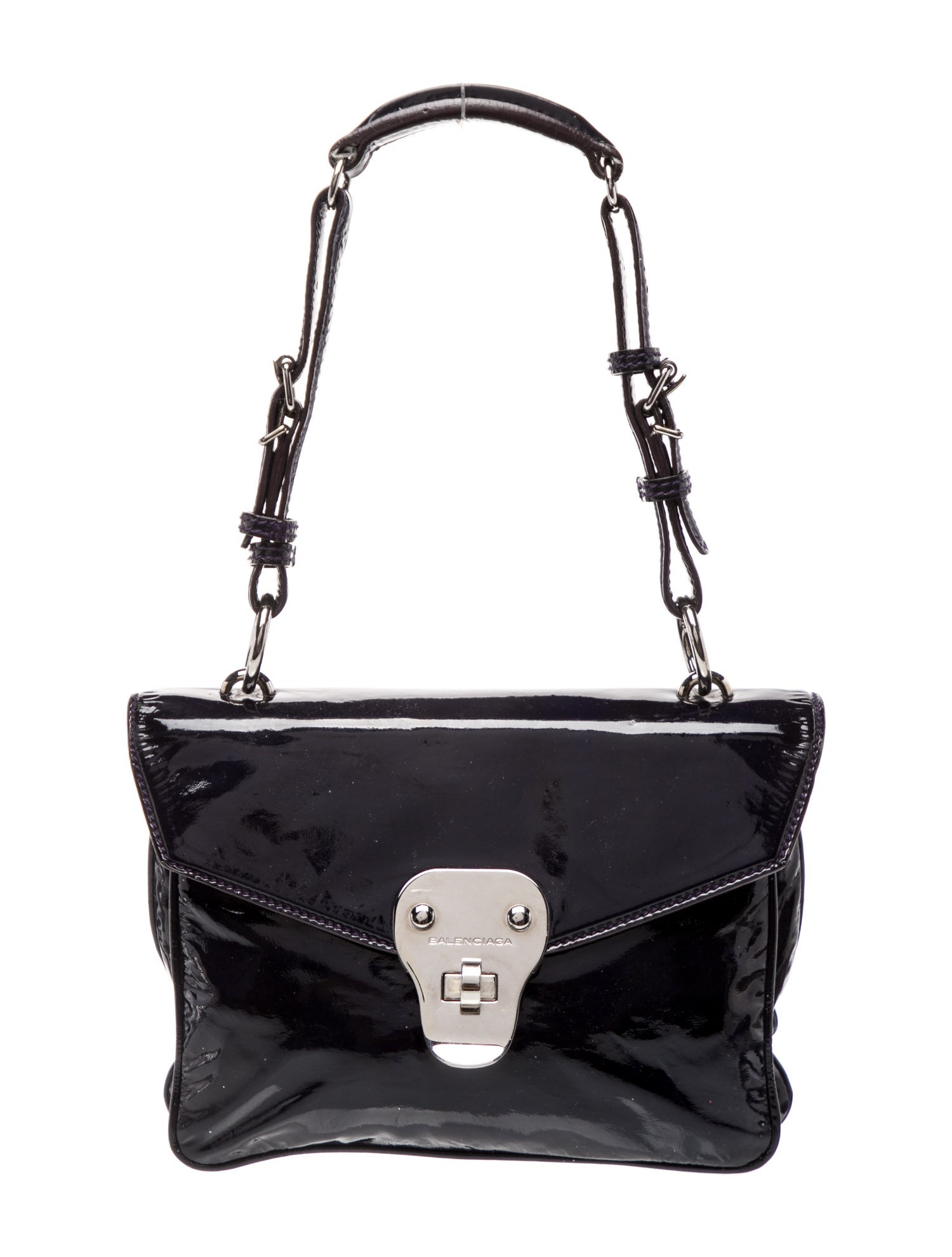 Balenciaga Patent Leather Patent Leather Satchel Small