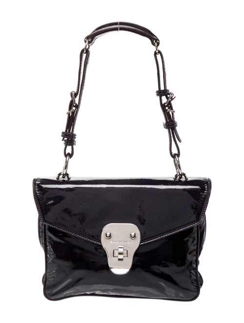 Balenciaga Patent Leather Patent Leather Satchel Small