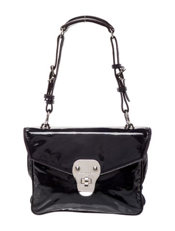 Balenciaga Shoulder Bags Patent Leather Satchel Small