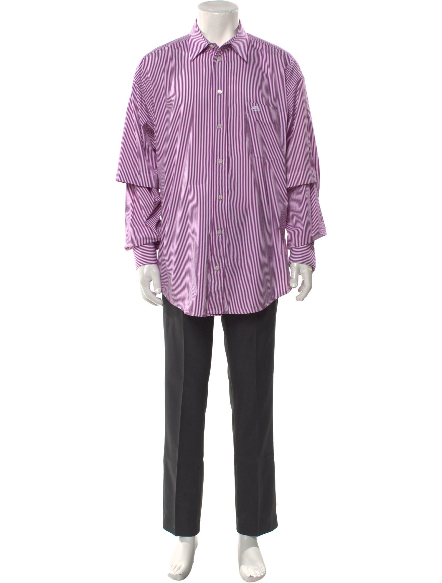 Balenciaga 2019 Striped Shirt