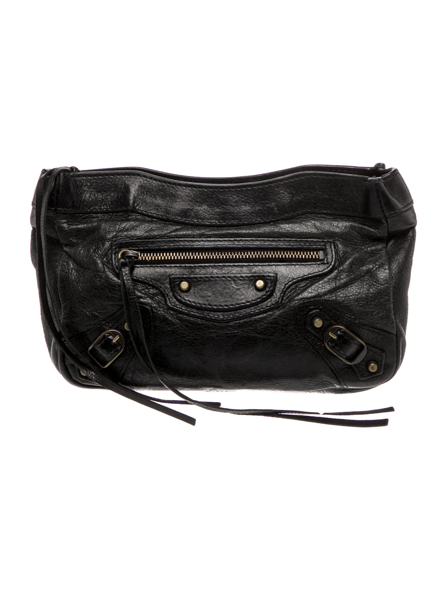 Balenciaga Leather Motocross Classic Porte Toilette Makeup