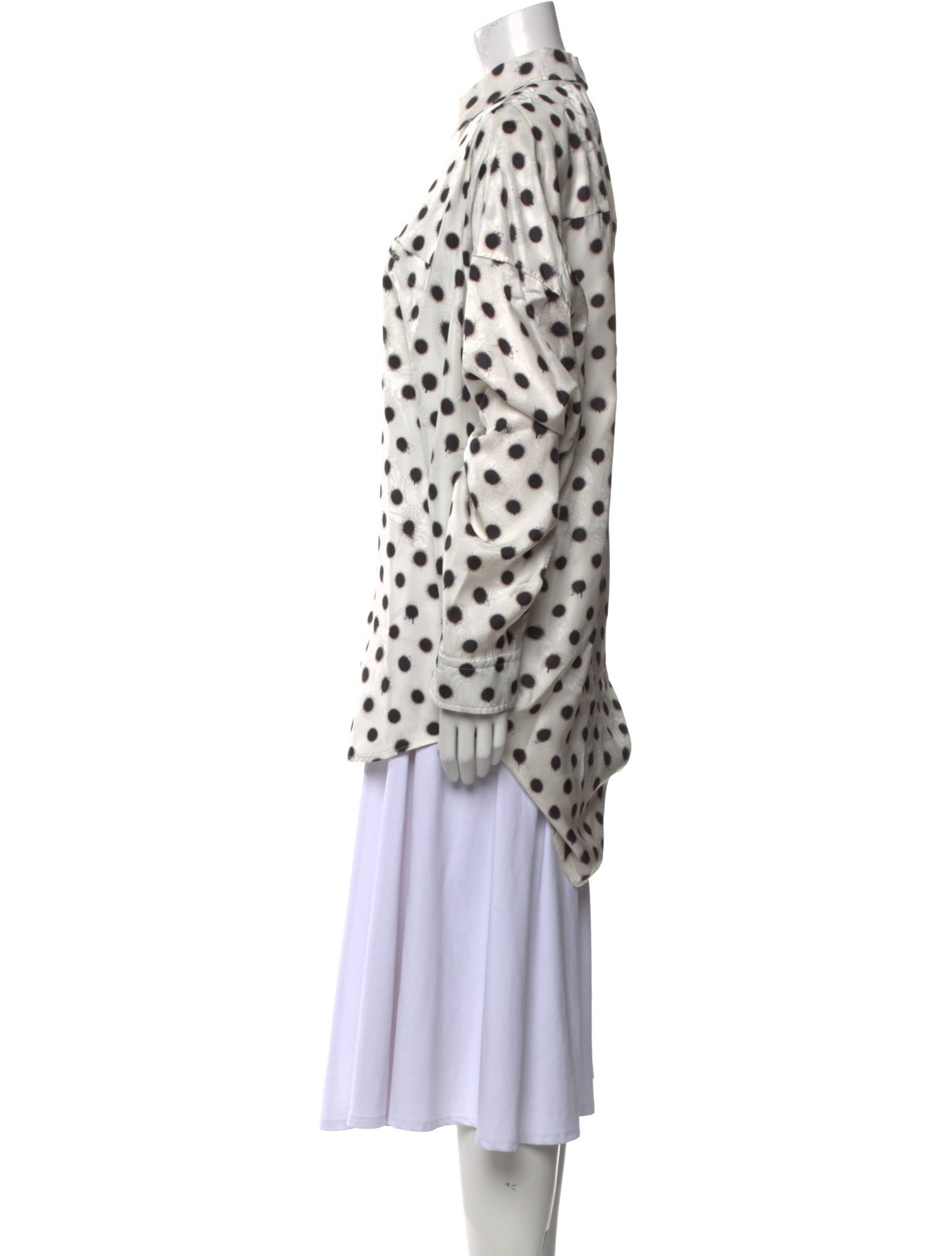 Balenciaga 2021 Polka Dot Print Tunic