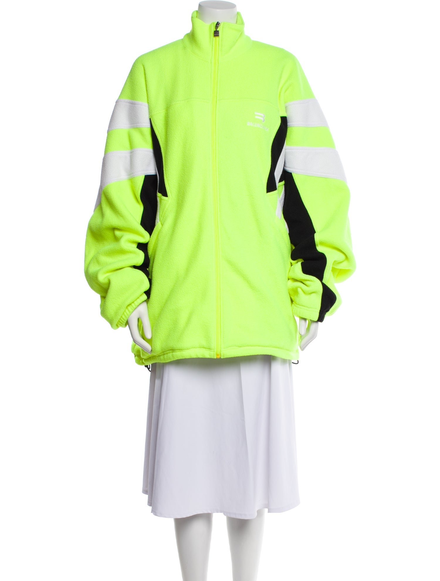 Balenciaga 2021 'Sporty B' Fleece Coat