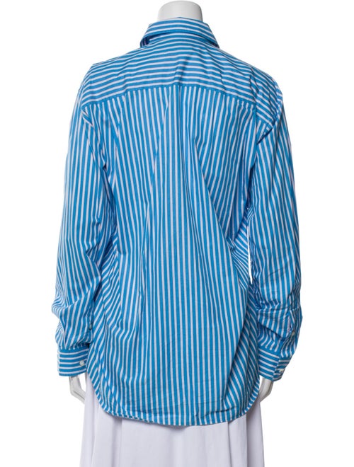 Balenciaga 2020 Striped Button-Up Top