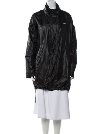 Balenciaga 2017 Nylon Faux Fur Coat