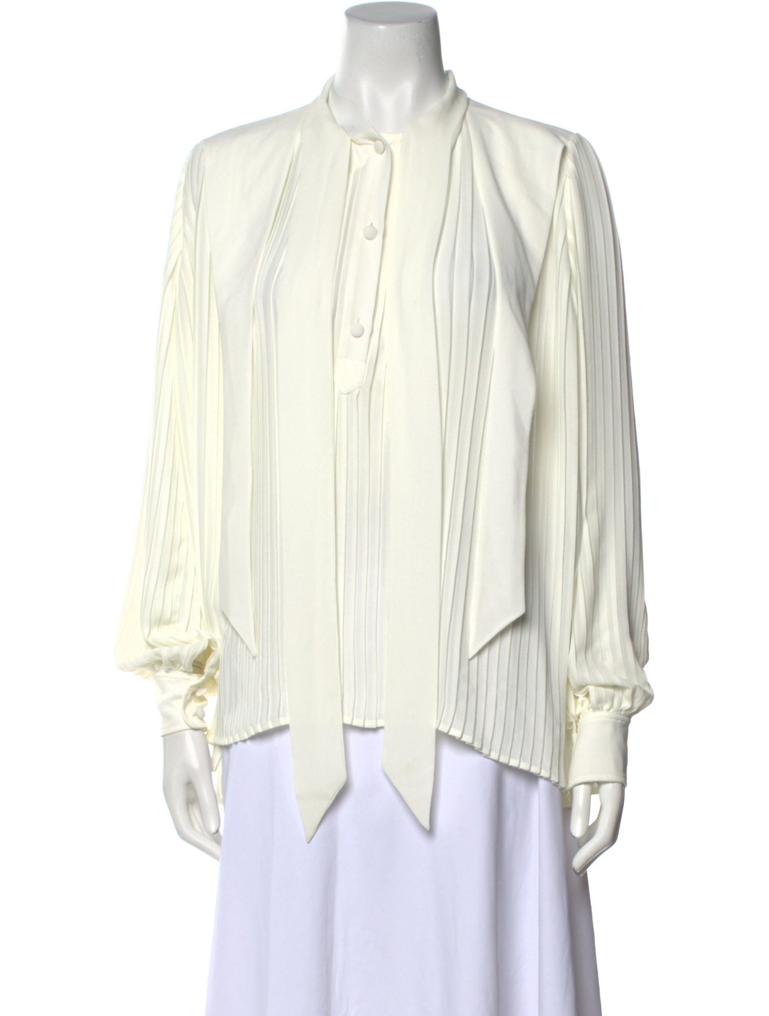 Balenciaga 2017 V-Neck Blouse