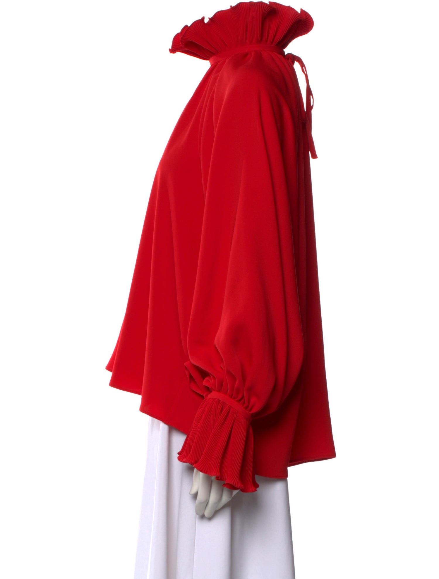 Balenciaga 2021 Mock Neck Blouse