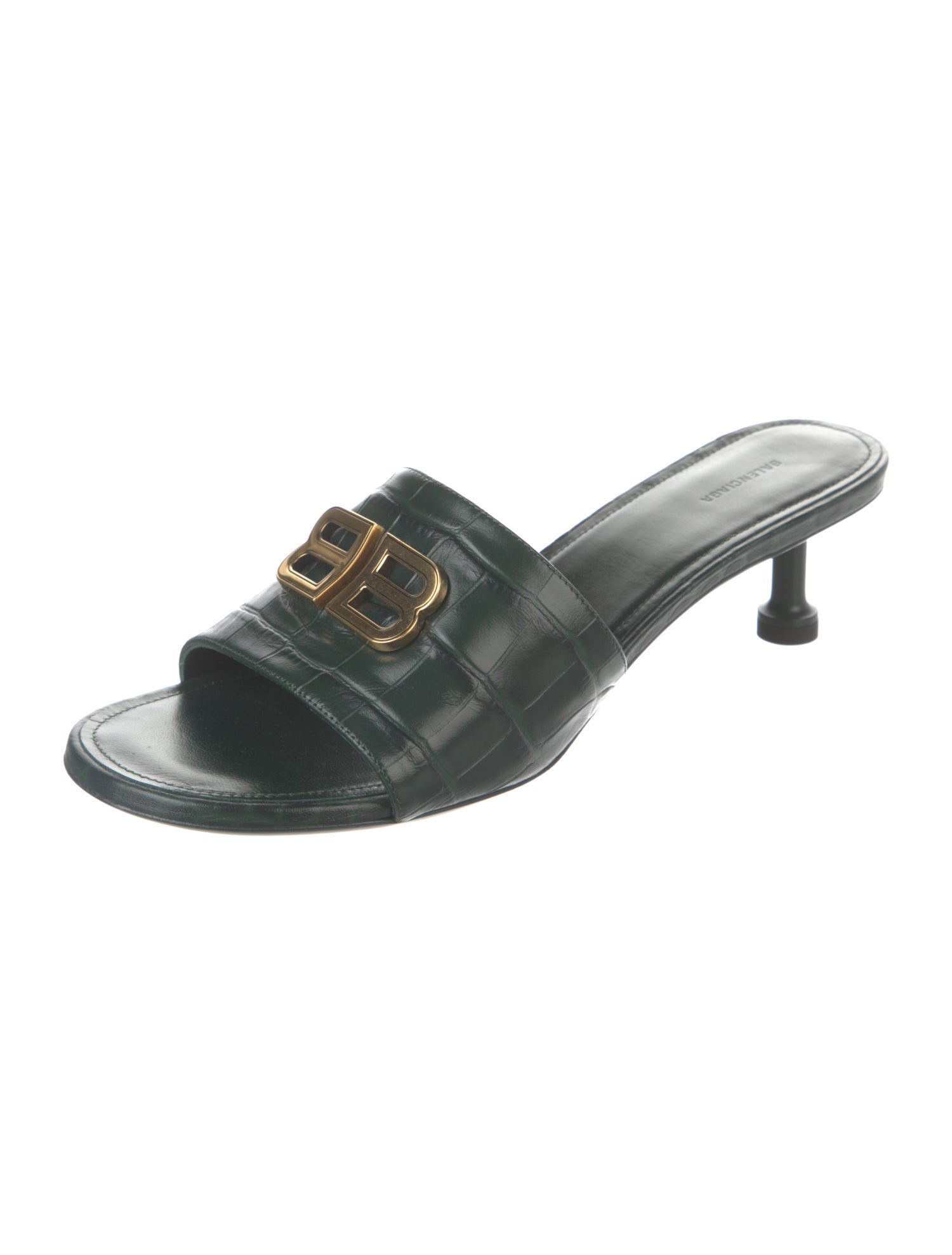 Balenciaga Leather Slides