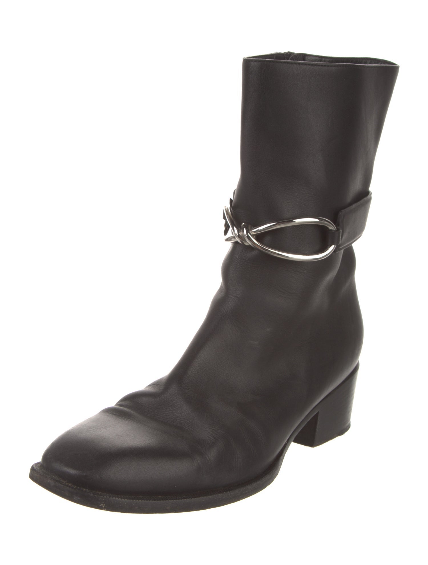 Balenciaga Leather Moto Boots