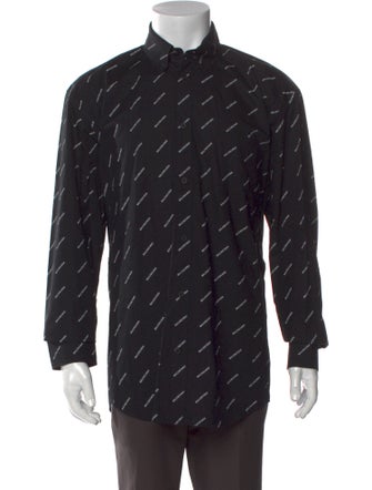 Balenciaga 2021 'All Over' Shirt w/ Tags Black Casual Shirts - Main Image