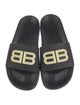 Balenciaga Rubber Graphic Print Slides