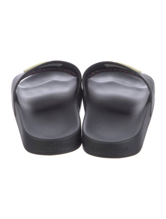 Balenciaga Rubber Graphic Print Slides