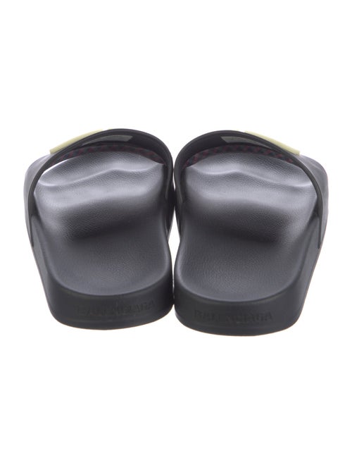 Balenciaga Rubber Graphic Print Slides