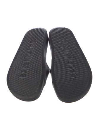 Balenciaga Rubber Graphic Print Slides