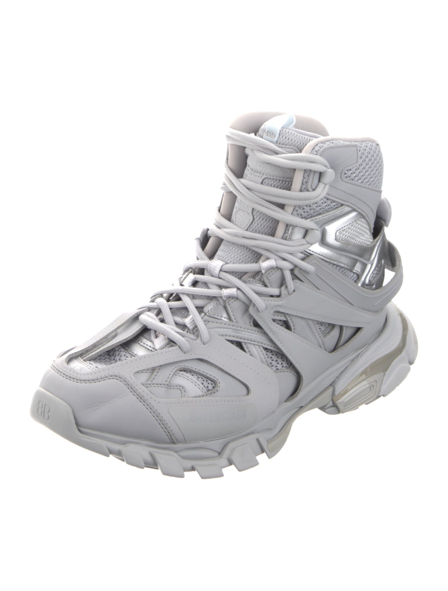 Balenciaga Mesh Lace-Up Boots