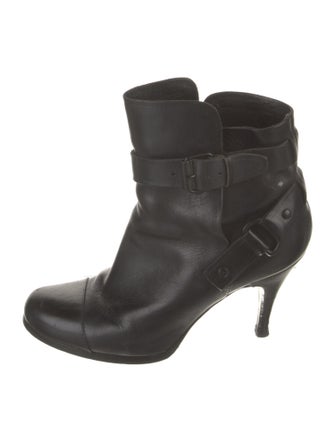 Balenciaga Leather Lace-Up Boots