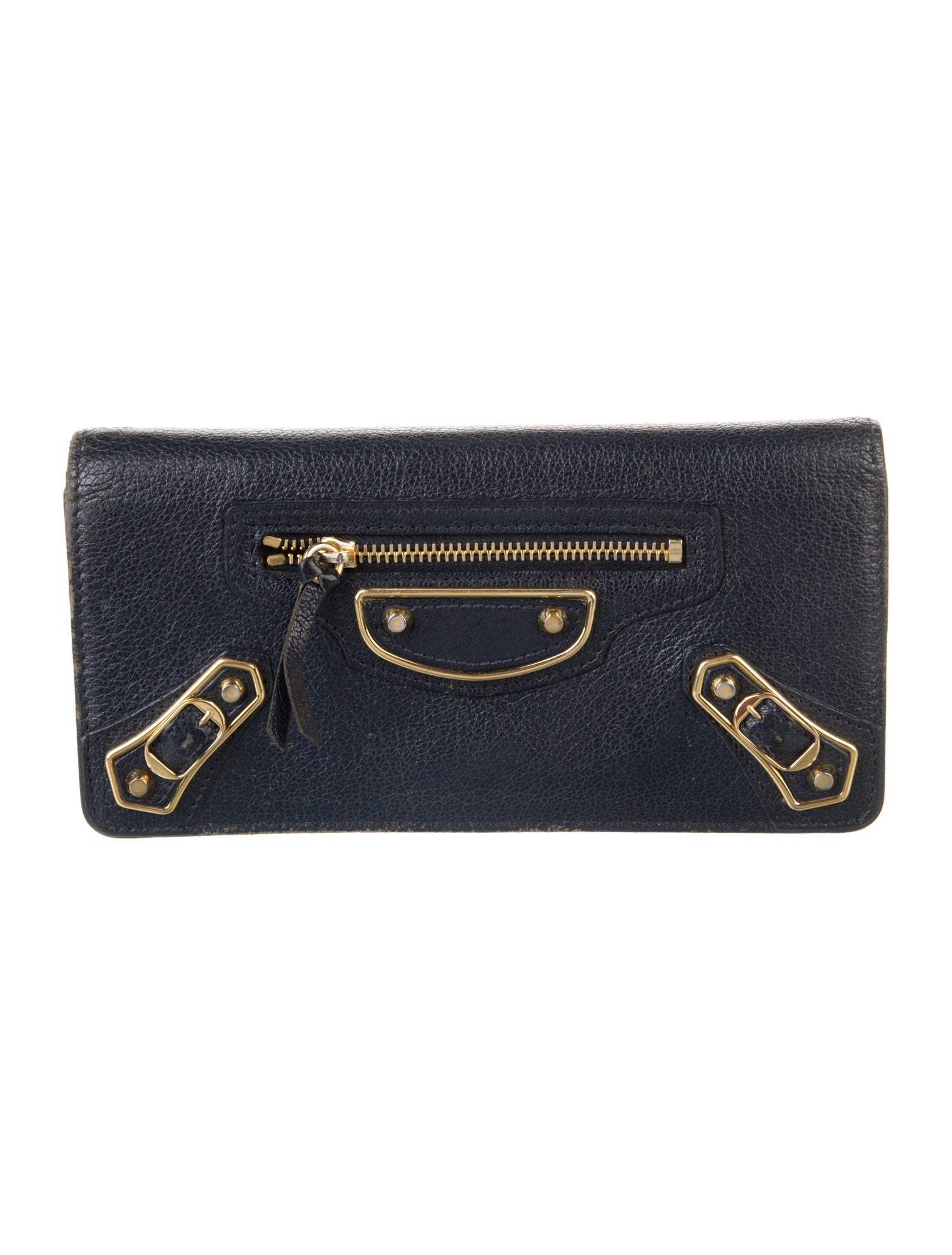 Balenciaga 2016 Metallic Edge Continental Wallet