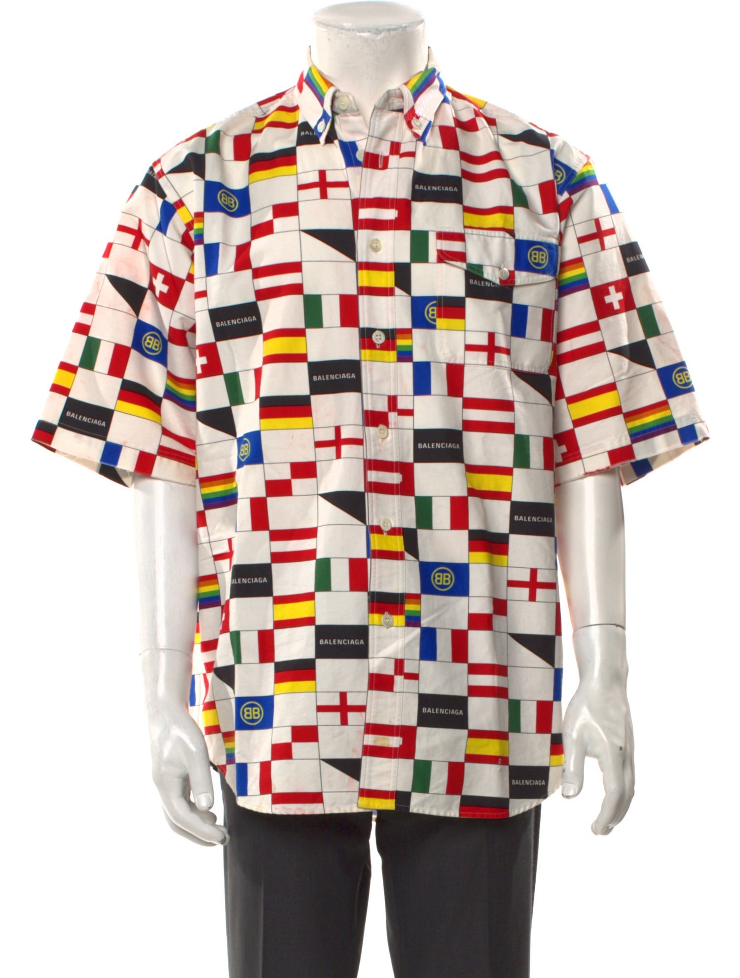 Balenciaga 2018 Flag Shirt