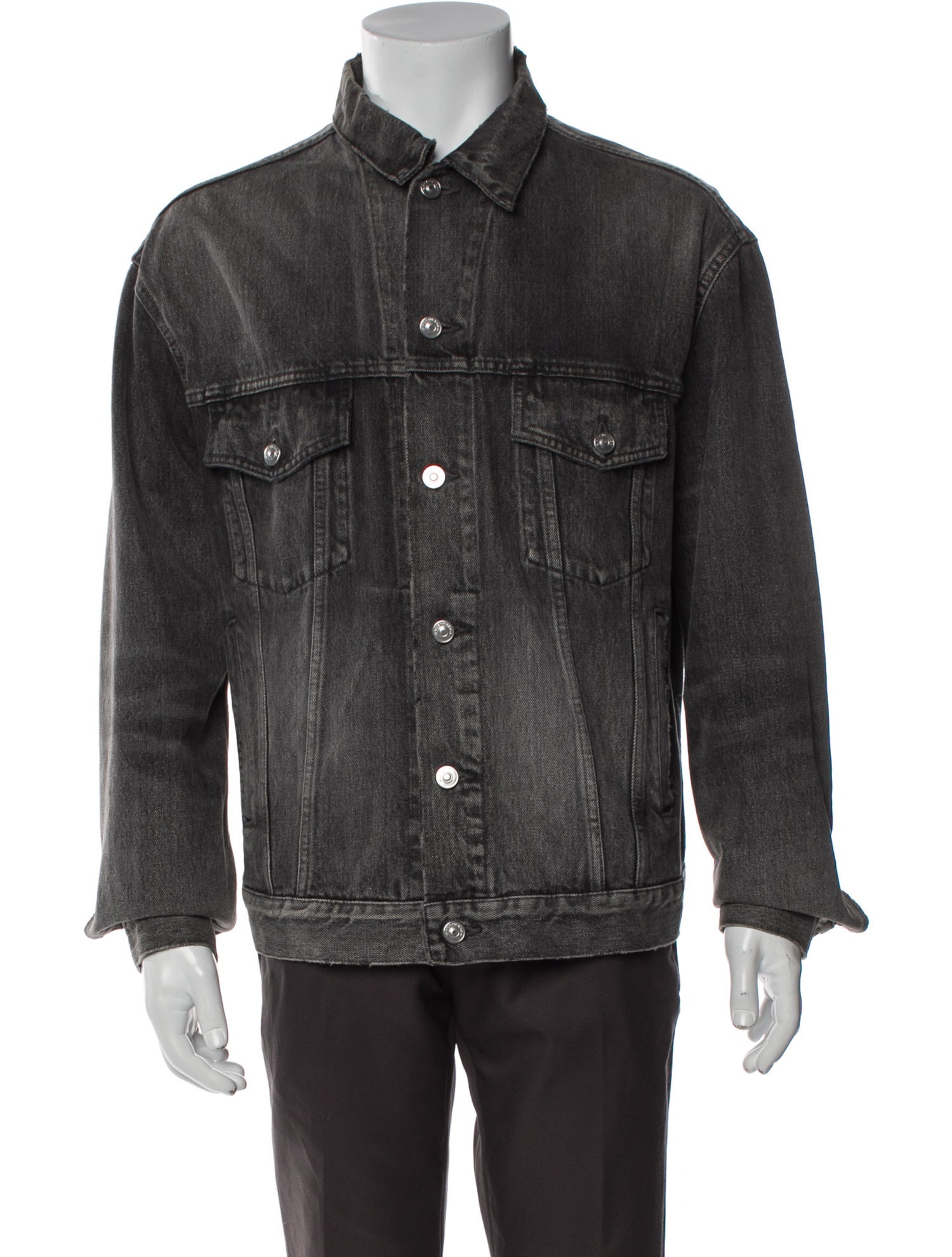 Balenciaga 2017 Signature Logo Denim Jacket