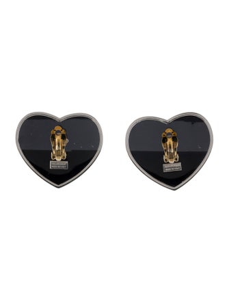 Balenciaga Crystal & Resin Crush BB Stud Earrings