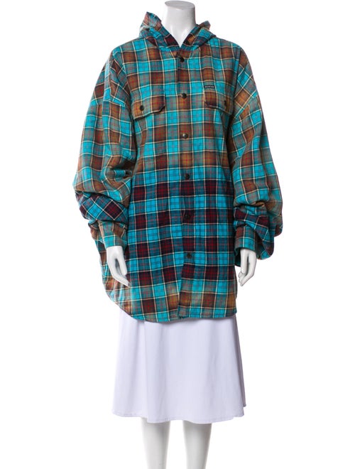 Balenciaga 2022 Plaid Print Coat