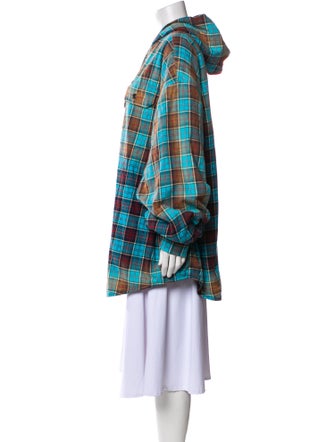 Balenciaga 2022 Plaid Print Coat