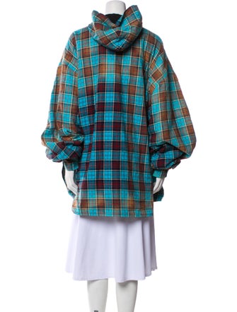 Balenciaga 2022 Plaid Print Coat