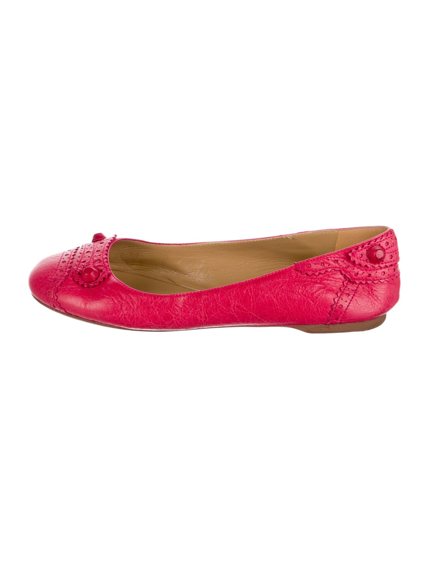 Balenciaga Leather Ballet Flats