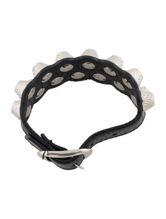 Balenciaga Arena Giant All Stud Two Row Bracelet