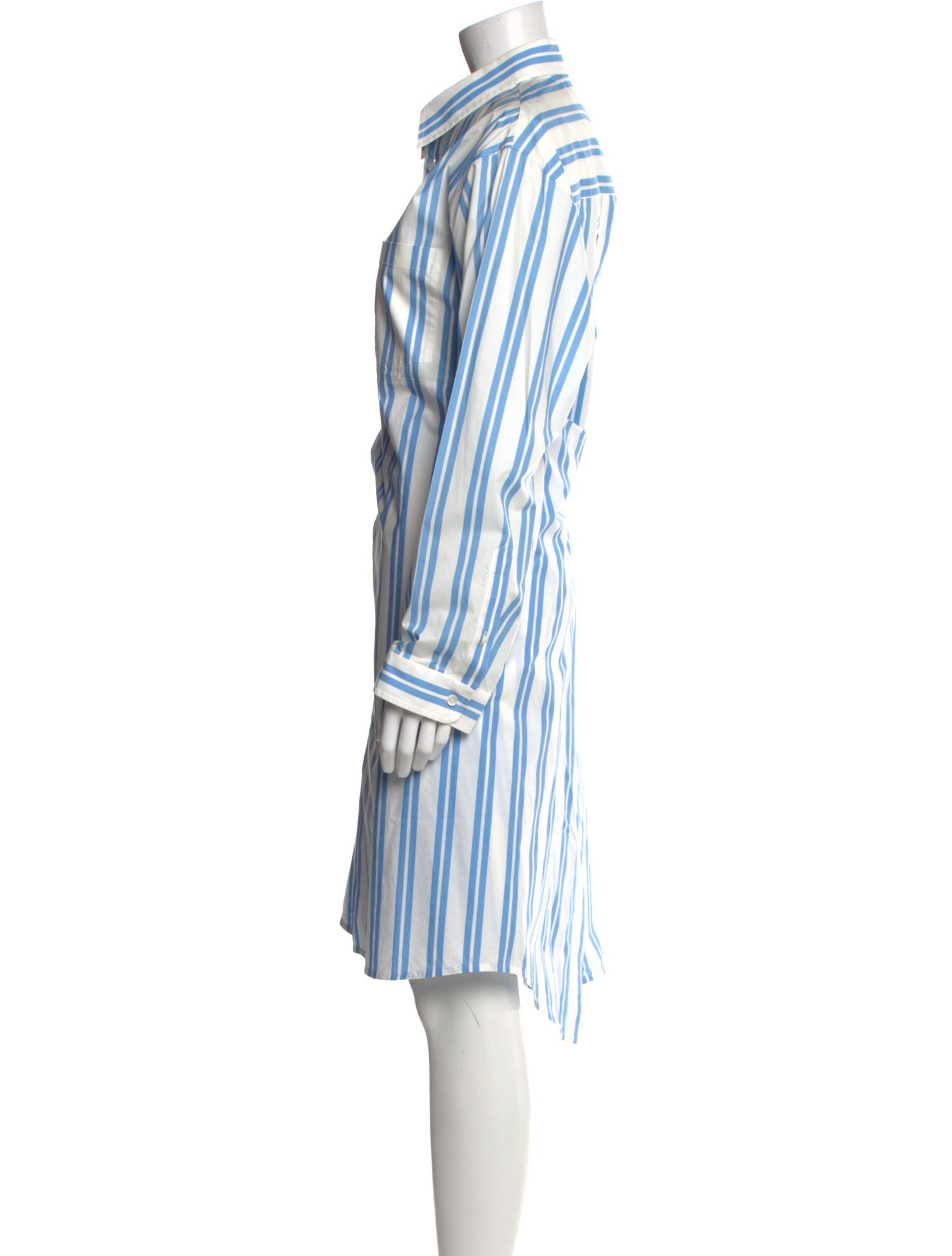 Balenciaga Striped Knee-Length Dress