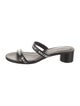 Balenciaga Leather Printed Slides