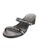 Balenciaga Leather Printed Slides