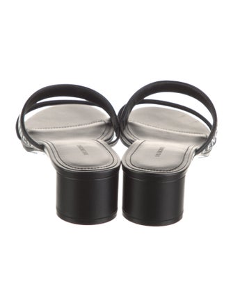 Balenciaga Leather Printed Slides