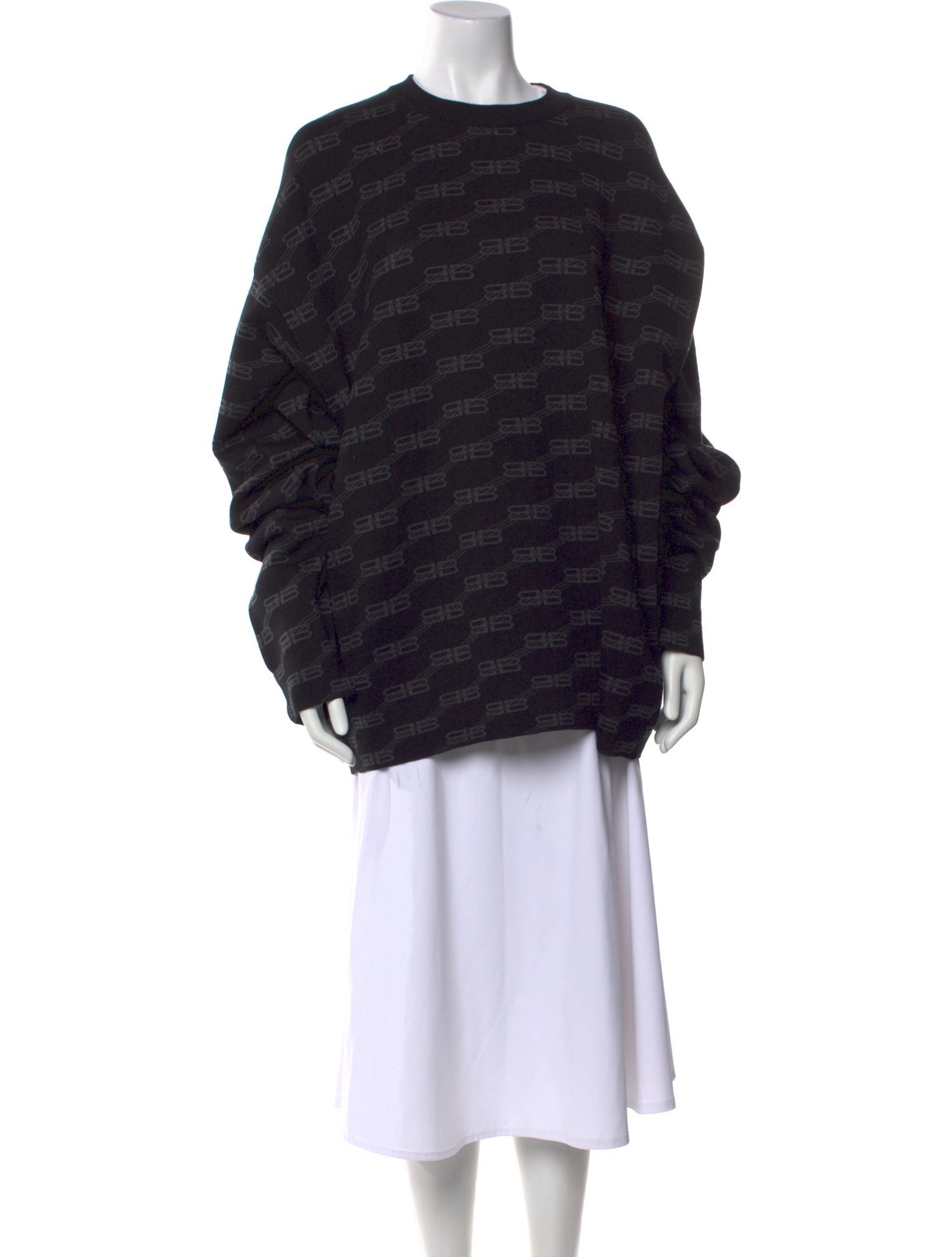 Balenciaga 2022 BB Logo Crewneck Sweater w/ Tags