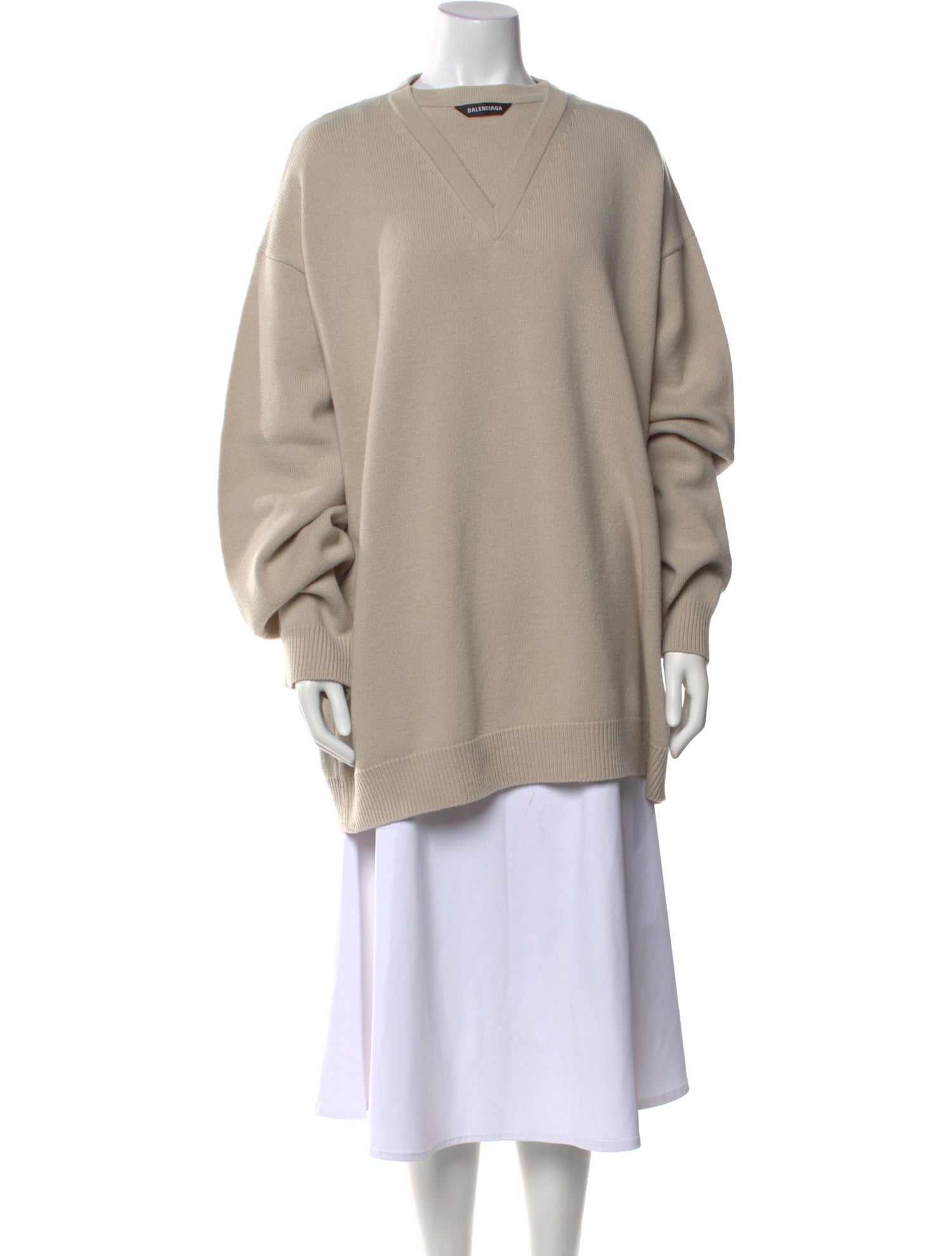 Balenciaga 2021 Flatground Double Tag Logo Sweater w/ Tags