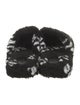 Balenciaga Faux Fur Printed Slides