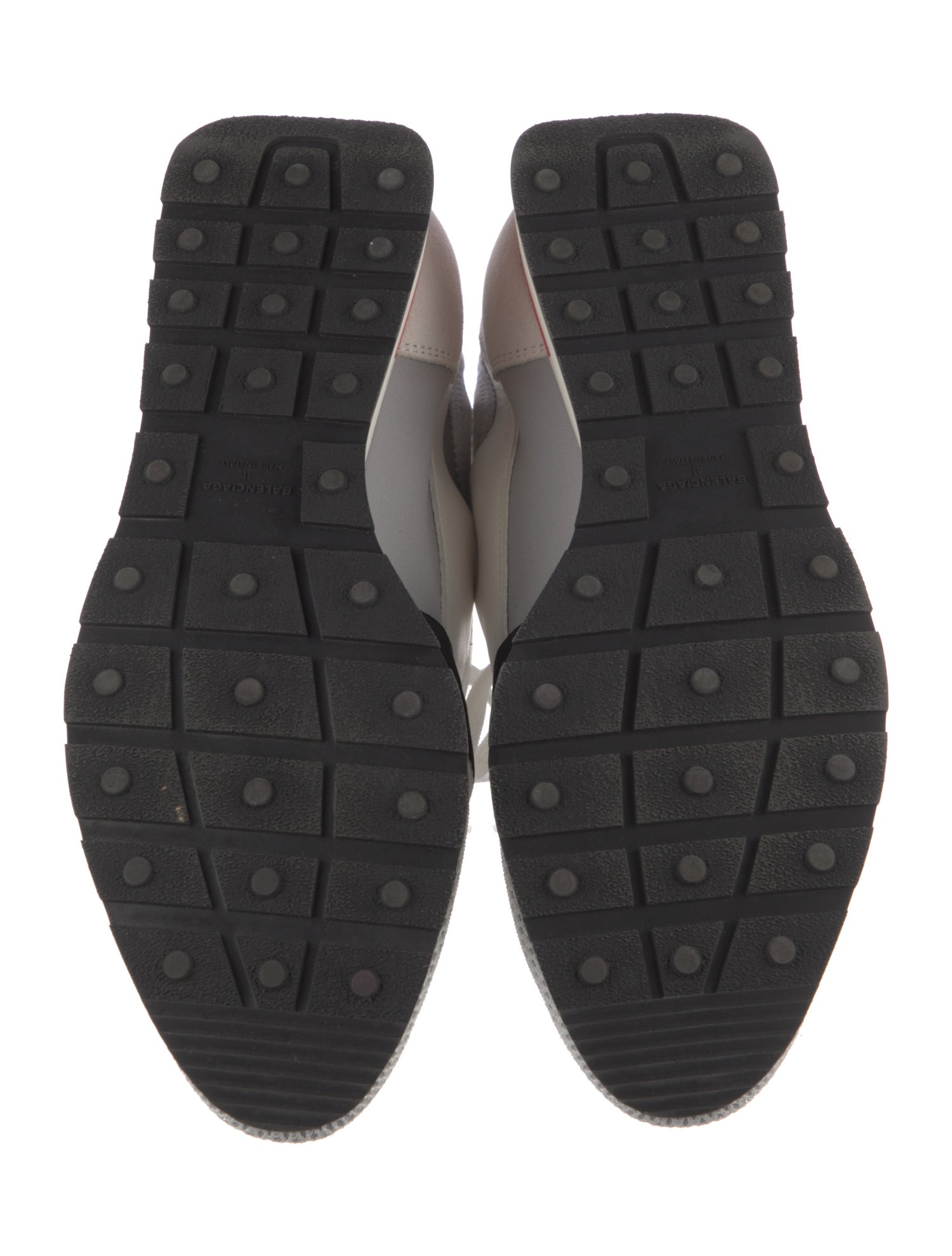 Balenciaga Leather Colorblock Pattern Sneakers