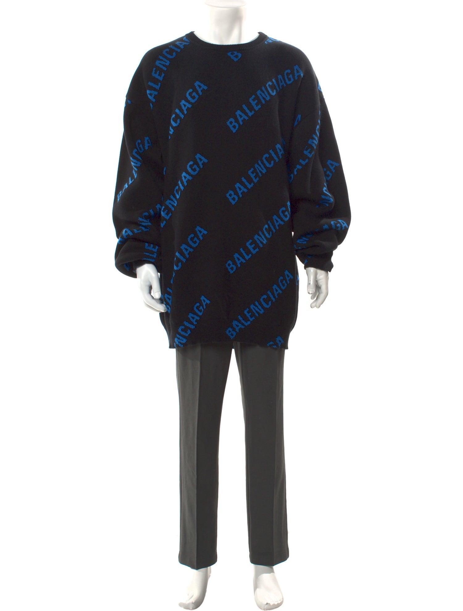 Balenciaga 2020-2021 All-Over Logo Pullover