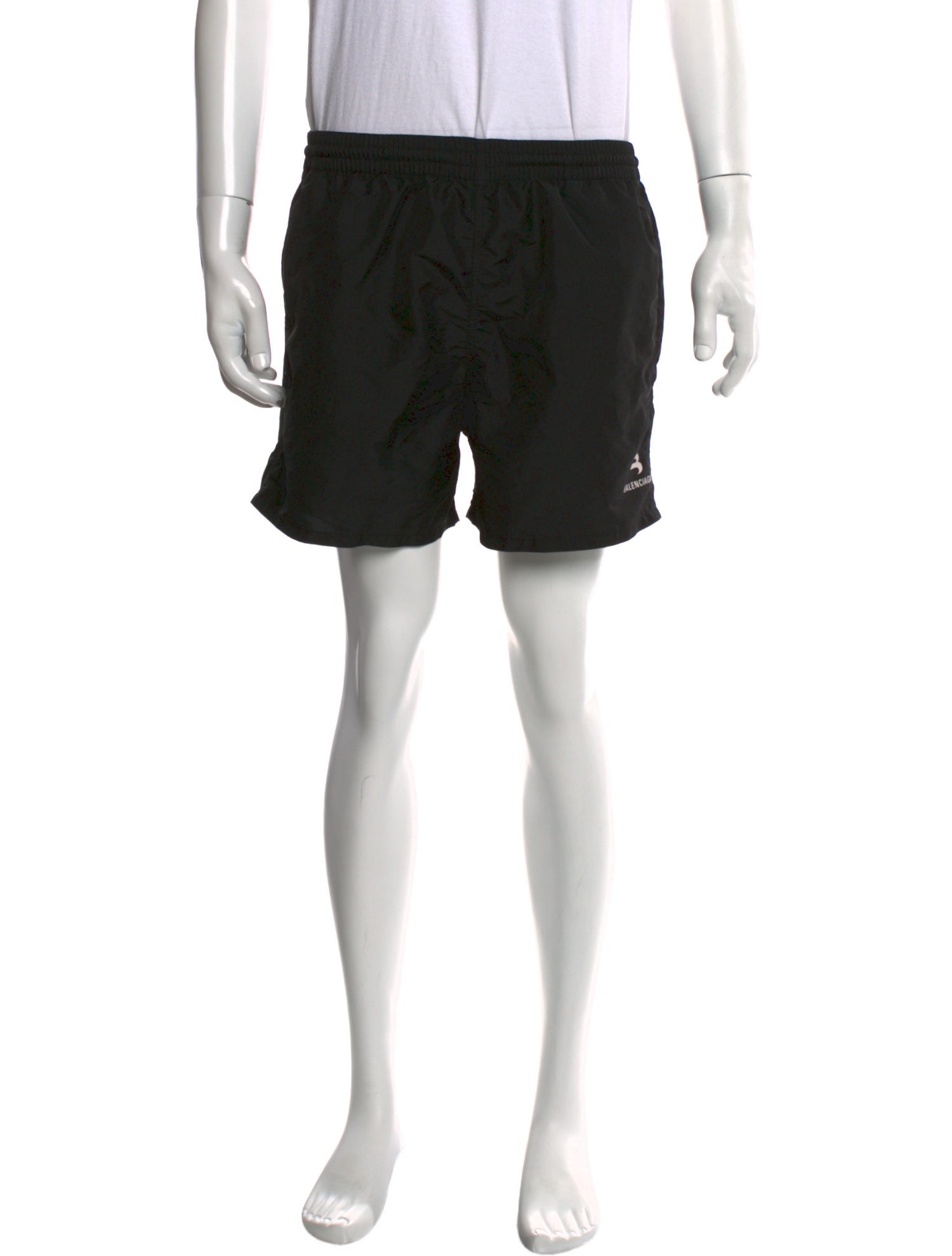 Balenciaga Swimwear Embroidered Accent Swim Trunks