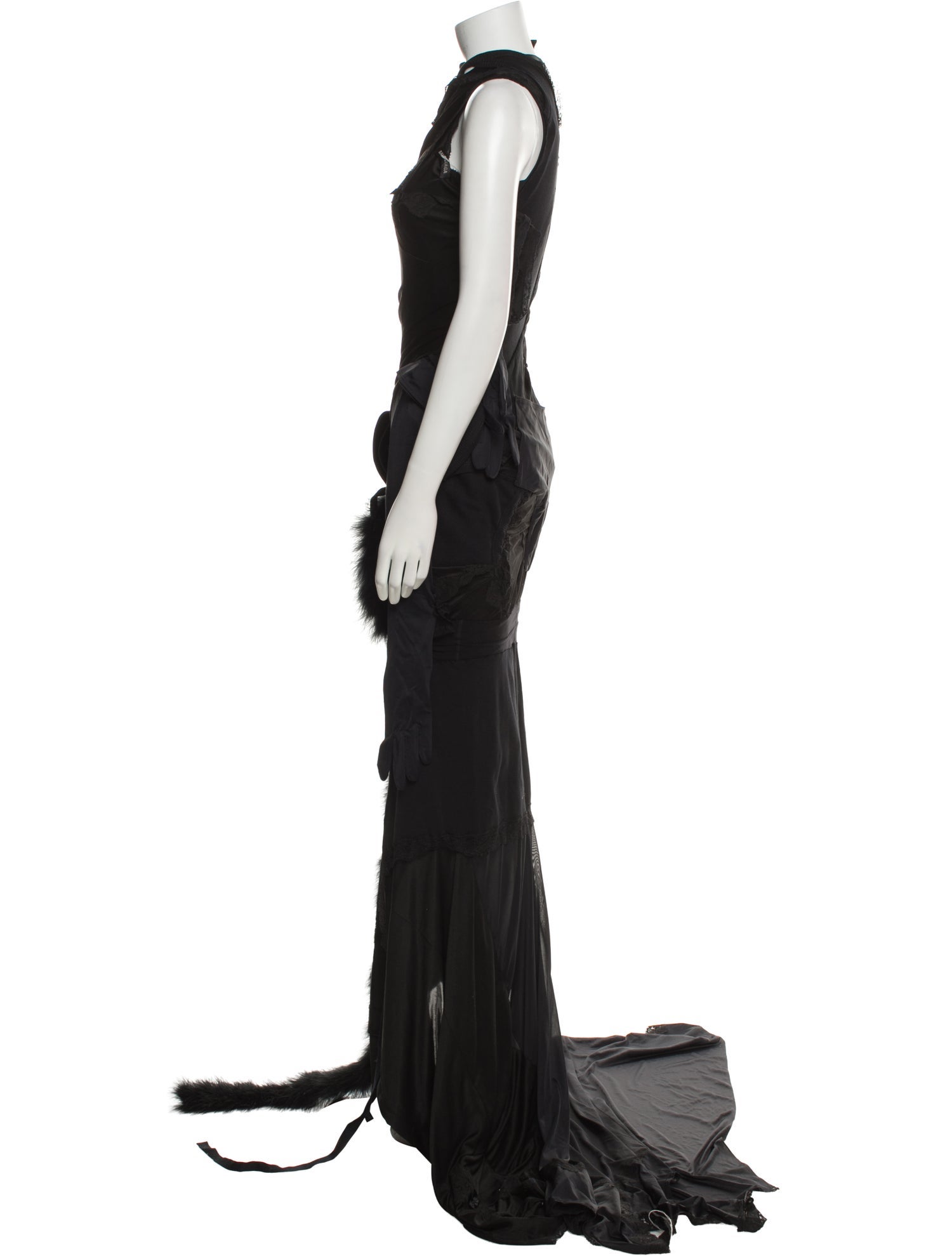 Balenciaga Mock Neck Long Dress