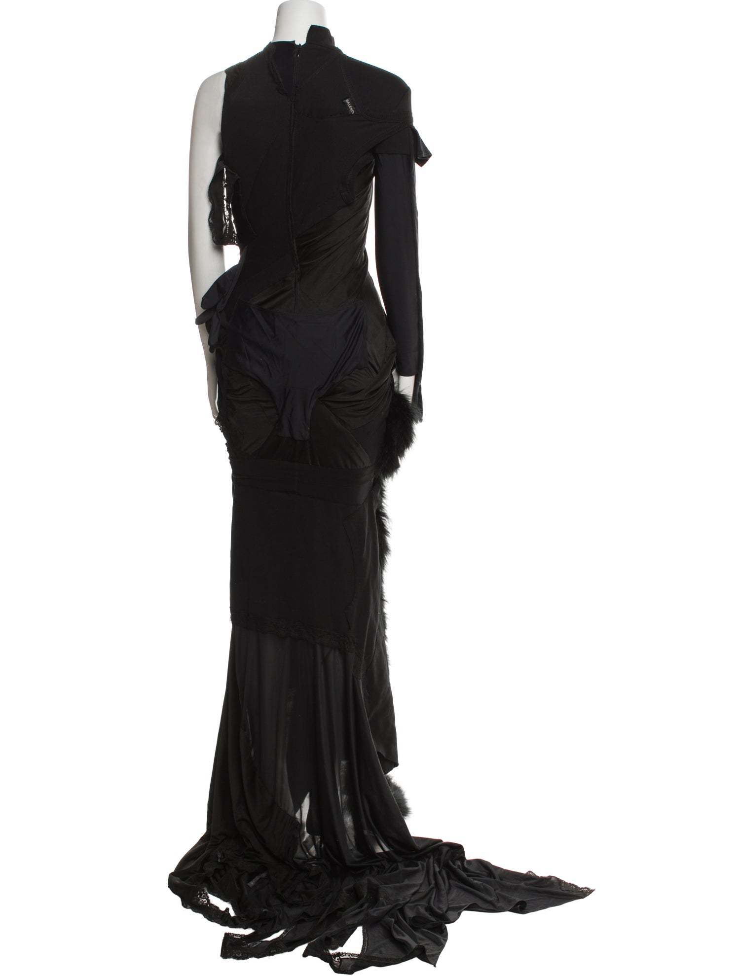 Balenciaga Mock Neck Long Dress