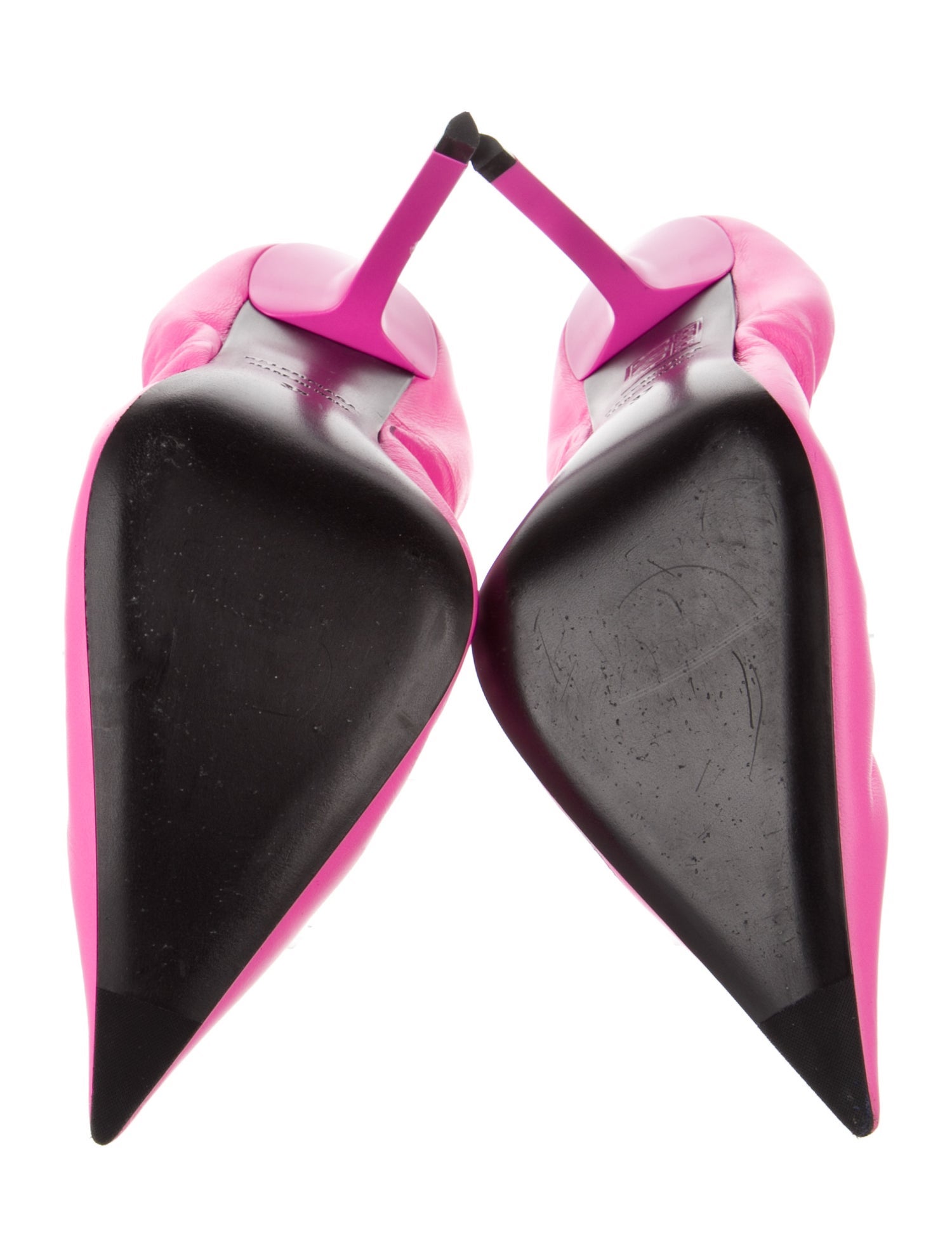 Balenciaga Leather Slingback Pumps