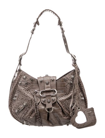 Balenciaga Embossed Leather Le Cagole Medium