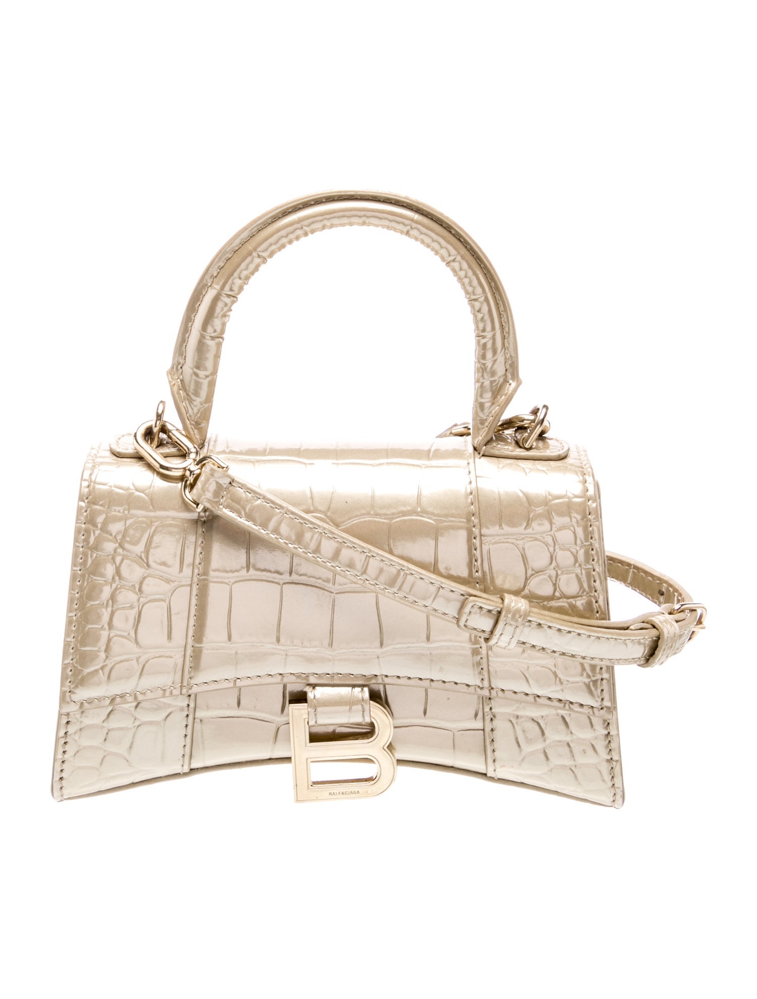 Balenciaga Embossed Leather Hourglass XS 2022